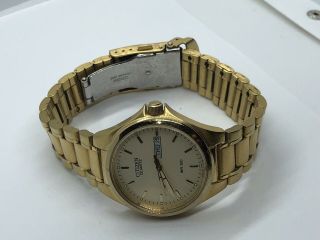 Vintage Mens Citizen Quartz Gold Dress Watch Wr100