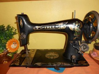 Beatifully Decorated Antique Vintage Co Sewing Machine 5 Co Est 1895 - 1953