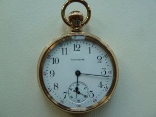 Antique Waltham Pocket Watch Gold Filled Recently Serviced 7 Jewels