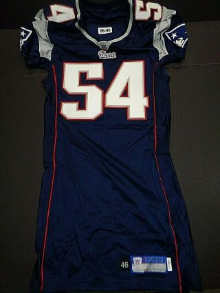 Tedy Bruschi England Patriots Autographed Inscrib Game Issued Jersey JSA 3