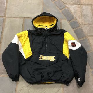 Vintage 90s Pittsburgh Penguins Starter 1/4 Zip Pullover Jacket Mens Size Xl Nhl