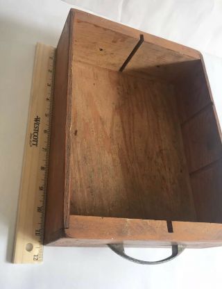 Drawer Wooden Box Primitive Country Rustic Farmhouse Home Decor Vintage