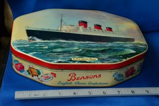 Vintage R.  M.  S Queen Mary - Bensons Choice Confections In Vgc