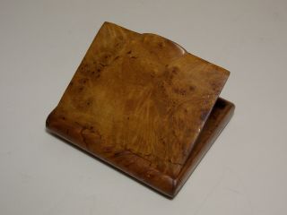 Antique 1800 ' s Imperial Russian Burl Wood Cigarette Case Holder Box FABERGE 3