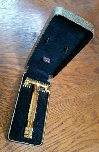 Rare Vintage 1938 Gillette Senator Open Comb Tto Double Edge Safety Razor