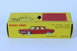 Vintage Dinky Toys 552 Chevrolet Corvair Box Only