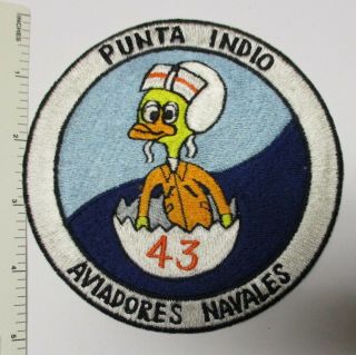 Older Vintage Argentina Navy Aviation Patch Aviadores Navales 43 Punta Indio