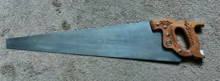 Vintage Disston & Sons 26 " No.  D - 23 12 T.  P.  I.  Hand Saw