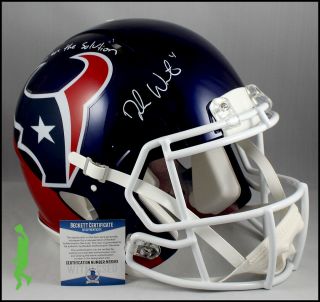 Deshaun Watson Autograph Signed Full Size Speed Authentic Texans Helmet Bas