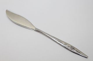 Vintage Oneidacraft Deluxe Lasting Rose Stainless Steel Flatware Butter Knife