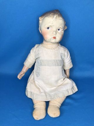 Antique Effanbee Baby Grumpy Doll Deco Rare Early Composition