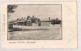 Vintage Postcard Railway Station,  Goulburn Nsw 1900s