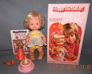 Mattel Baby Doll Vintage Happy Birthday Tender Love Box - 1975