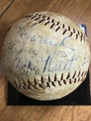 Babe Ruth Single Signed Autographed Auto Baseball Ball 1936 Jsa Loa