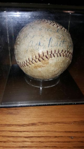 Babe Ruth Single Signed Autographed Auto Baseball Ball 1936 JSA LOA 3