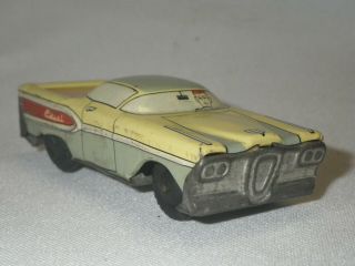 Rare Vintage Tin Friction Litho Ford Edsel Toy Car Auto Hi1958.  6 - Japan