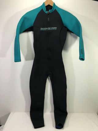 Vintage Retro Teal Body Glove Womens 3.  2 Mm Full Wetsuit Wet Suit Size 7 Medium