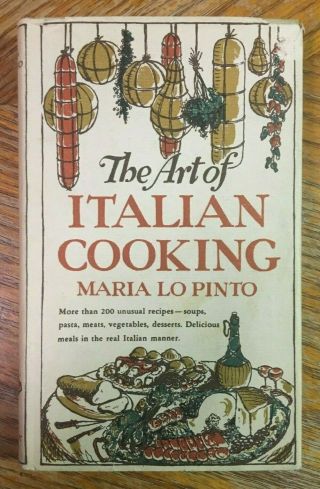 The Art Of Italian Cooking By Maria Lo Pinto & Milo Miloradovich 1948 Good Cond