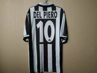 Juventus Vintage Shirt 1996 1997 Camiseta Kappa Del Piero Size (l) Jersey Home