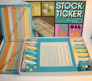 Vintage Stock Ticker Board Game Copp Clarke Complete