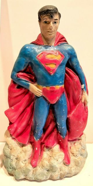 Superman Bank Vintage Chalkware Carnival Prize