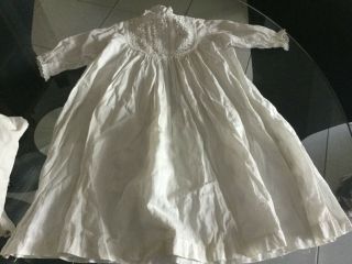 Antique Light Cotton And Lace Dress For Your Doll Ca1900s,  No 8