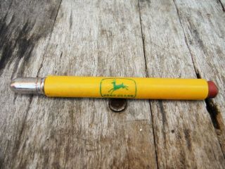 Vintage John Deere Bullet Pencil D.  E Wertz Charlotte Michigan Nr
