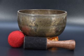 Rarer Old Antique Tibetan Handmade Meditation Healing Chakra Singing Bowls Nepal