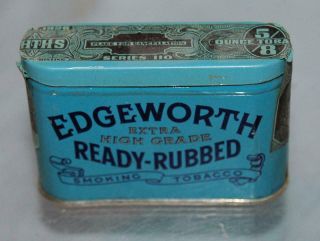 Vintage Collectible Edgeworth Ready Rubbed Tobacco Tin Box