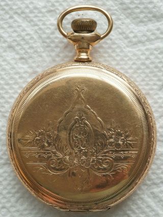 1904 Elgin Pocket Watch Grade 210 Model 6 Jewels 7j Size 16s Hunter Case B1062