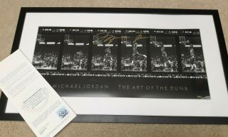 Michael Jordan Uda Upper Deck The Art Of The Dunk Autographed Photo 224/323