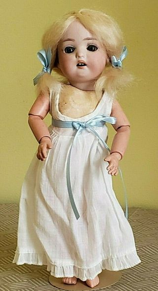 Antique 10 " Porzellanfabrik Mengersgereuth Doll,  Bisque Socket Head Doll W/compo