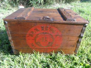 Old Antique Vintage Pabst Blue Ribbon Beer Wood Box/crate Collectible
