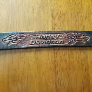 Vintage Harley Davidson Belt And Buckle.  Heavy Duty.