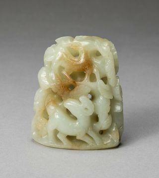 Chinese Vintage Carved Jade Figure