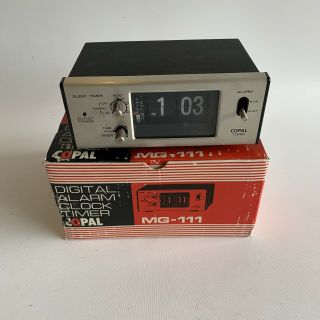 Copal Mg - 111 Digital Flip Clock Timer Vintage 1960 