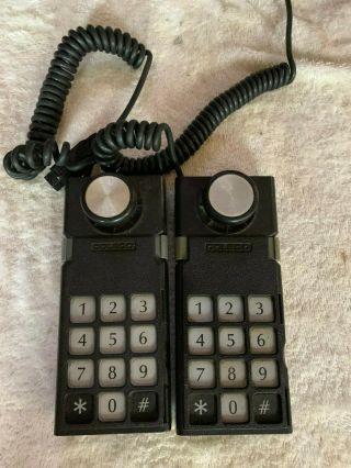 2 Vintage Coleco Colecovision And Adam Joystick Keypad Game Controllers