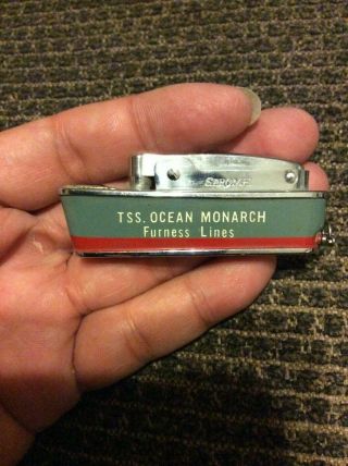 Mini Ship Shape Sarome Ad Lighter,  Tss.  Ocean Monarch Furness Lines