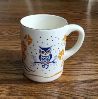 Vintage Girl Guides Of Canada Brownies Owl Mug