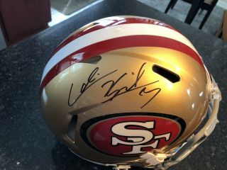 Colin Kaepernick Game Issued Style San Francisco 49ers Signed Helmet Fanatics