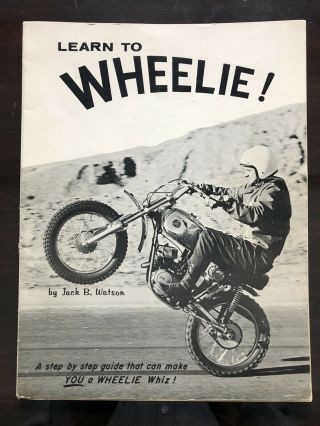 Learn To Wheelie Vintage Motocross Jack B.  Watson Hodaka Husqvarna Honda Ace 90