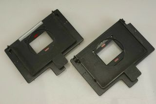 2 Vintage Leitz Leica 35mm Film Negative Carriers For Focomat L35 Glassless Read