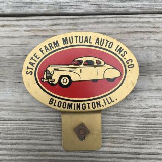 State Farm Mutual Auto Ins.  Co.  License Plate Topper Bloomington Illinois Il