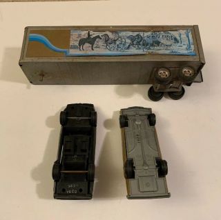 Smokey and the Bandit Vintage 1981 ERTL 1/24 Scale Semi Trailer & Cars. 2