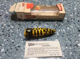 Heddon Chugger Spook 9540 Ycd Vintage Fishing Lure With Insert
