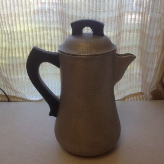 Vintage Century Silver Seal Hammered Aluminum Coffee Pot/water Pitcher - 8 Cup