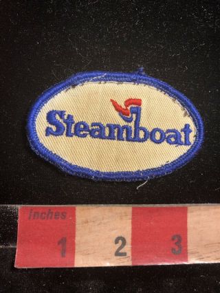 Vintage As - Is - Dirty Steamboat Colorado Snow Ski Resort Patch 95z4