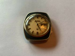 Rare Htf Vintage Bulova Accutron Gold Rolled Bezel All Offers Considered