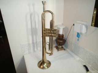 Vintage Yamaha Ytr - 232 Brass Trumpet.  Bach 5c Mouthpiece.  Missing Parts.