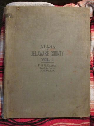(4) Atlas Of Delaware County Vol.  1 Pennsylvania